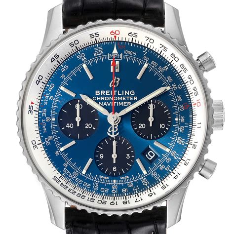 breitling navitimer 01 blue dial.